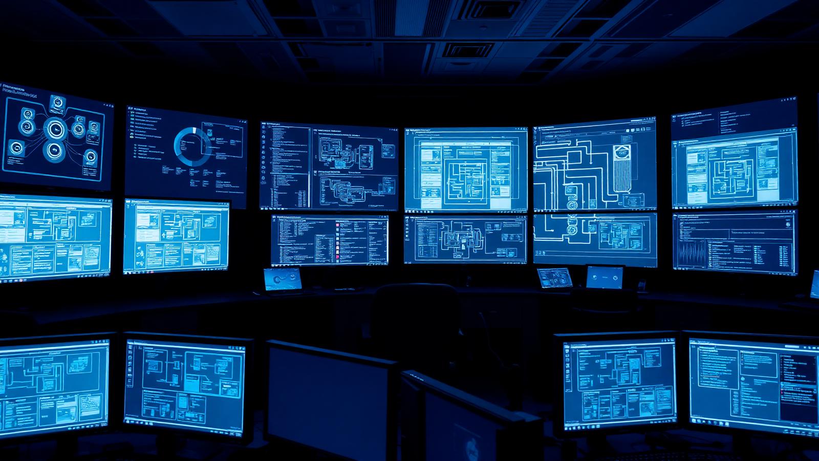 Application integration and deployment pipelines on multiple monitors
